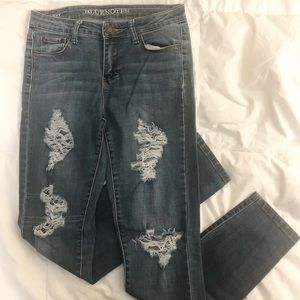 Bluenotes Ripped Skinny Jeans Size 27